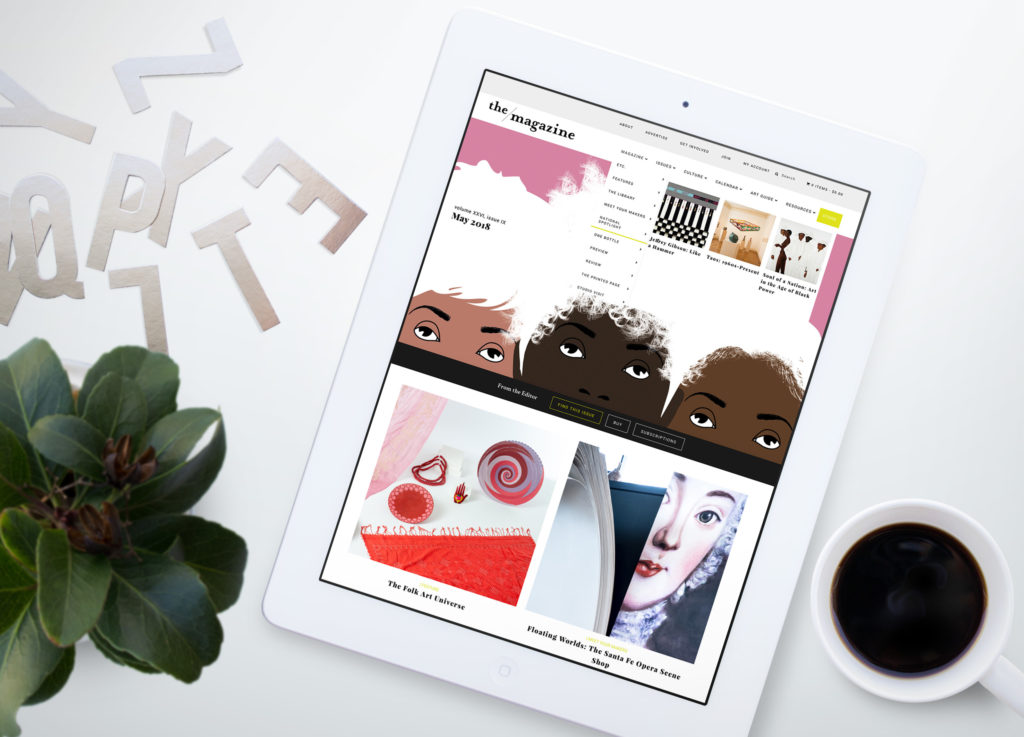 The Magazine Art Website Design for Ipad