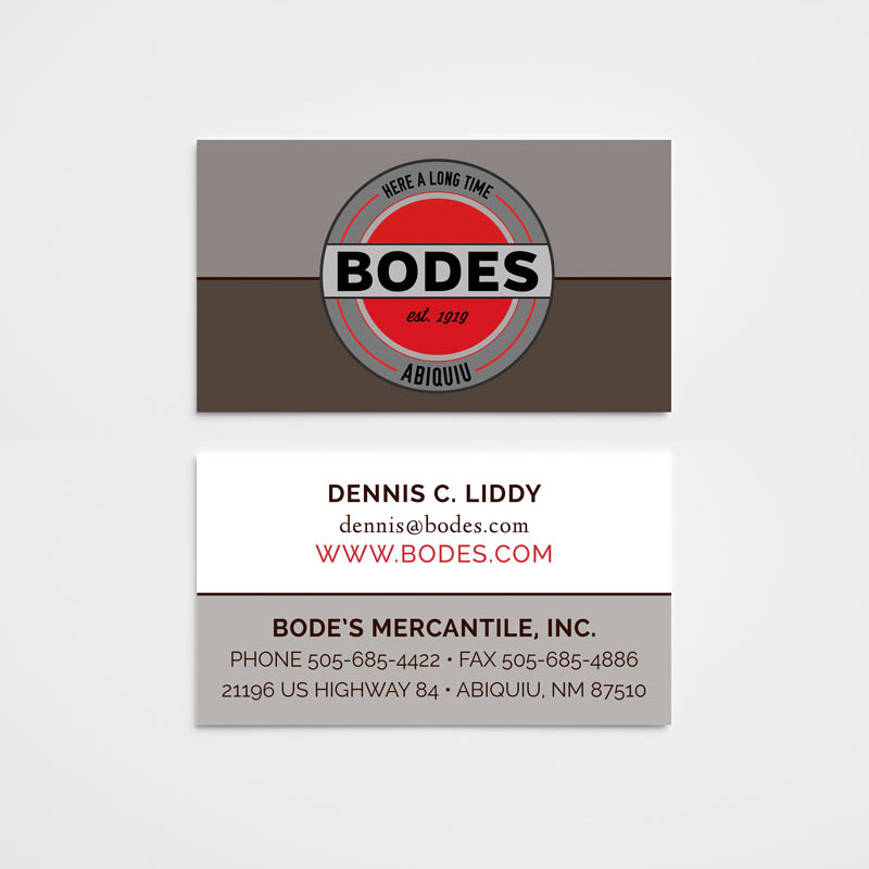Bodes Business Card Graphic Design